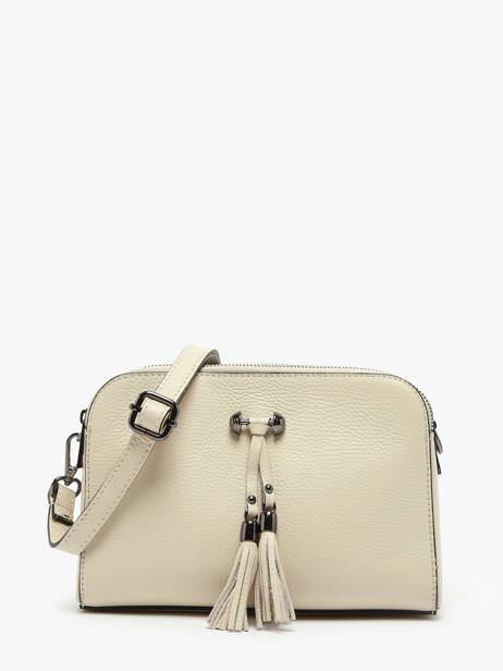 Cross Body Tas Caviar Leder Milano Beige caviar CA21101