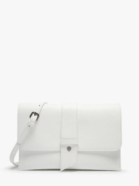 Cross Body Tas Caviar Leder Milano Wit caviar CA240610