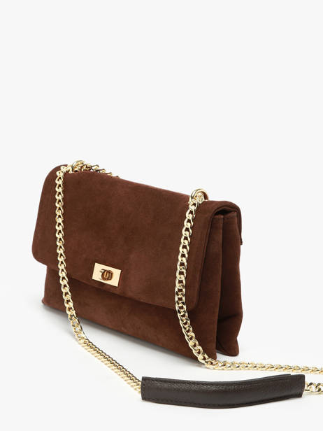 Cross Body Tas Velvet Caviar Leder Milano Bruin velvet caviar VC24115 ander zicht 2