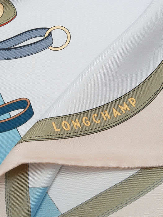 Longchamp Soie unie Sjaal Blauw