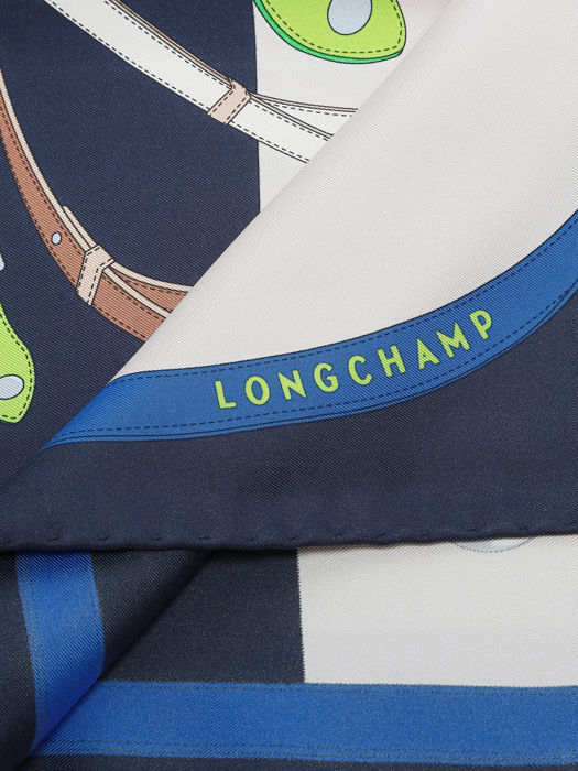 Longchamp Soie unie Sjaal Blauw