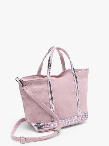 Cross Body Tas Baby Cabas Linnen Vanessa bruno Roze cabas lin 31V40410 ander zicht 2