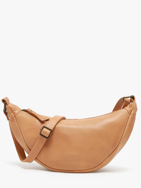 Cross Body Tas Cow Leder Basilic pepper Bruin cow BCOW73