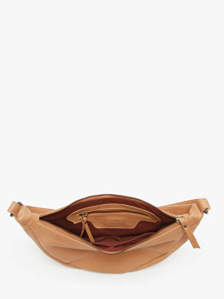 Cross Body Tas Cow Leder Basilic pepper Bruin cow BCOW73 ander zicht 3