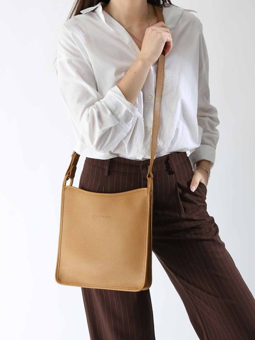 Longchamp Le foulonné Cross bodytas Bruin
