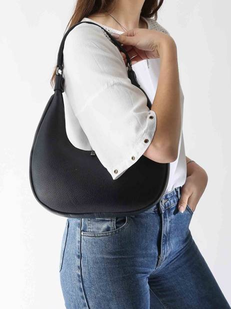 Schoudertas Caviar Leder Milano Blauw caviar CA24121 ander zicht 1