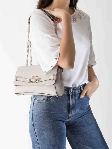 Cross Body Tas Sylvie Guess Beige sylvie BG952721 ander zicht 1