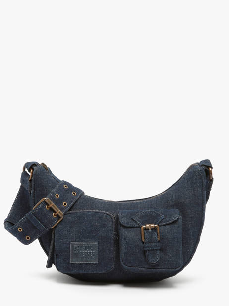 Schoudertas Cargo Denim Katoen Basilic pepper Blauw cargo denim BCAD04