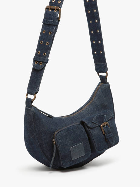Schoudertas Cargo Denim Katoen Basilic pepper Blauw cargo denim BCAD04 ander zicht 2