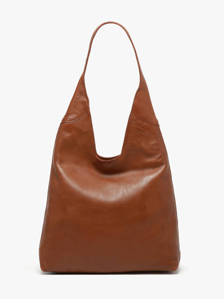 Schoudertas Cow Leder Basilic pepper Bruin cow BCOW2M ander zicht 4