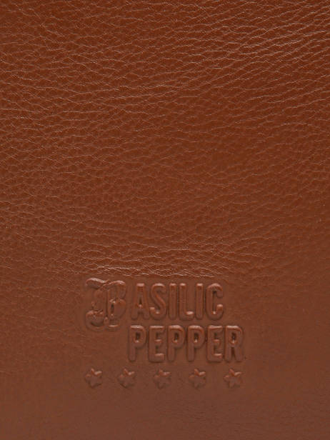 Schoudertas Cow Leder Basilic pepper Bruin cow BCOW2M ander zicht 5