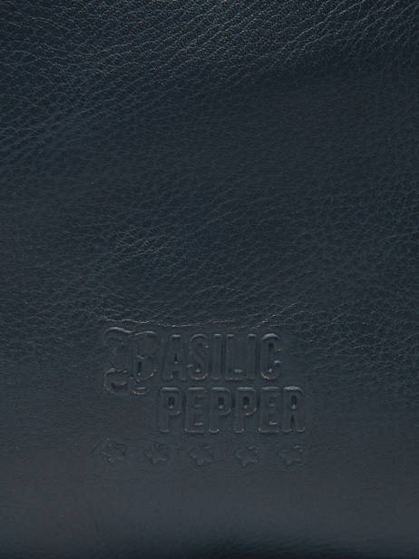 Schoudertas Cow Leder Basilic pepper Blauw cow BCOW2M ander zicht 5