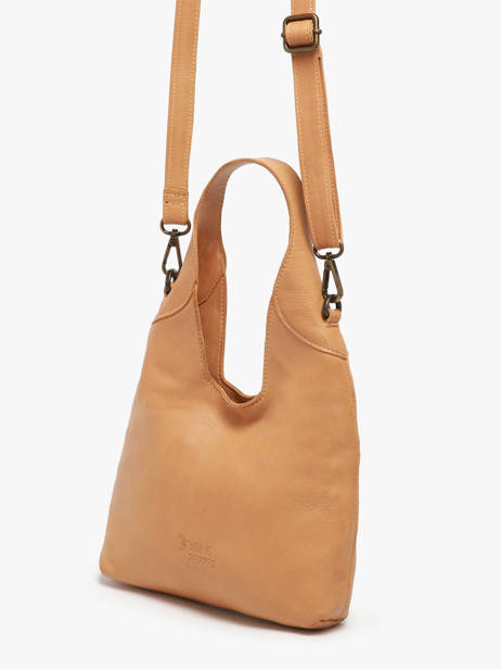 Cross Body Tas Cow Leder Basilic pepper Bruin cow BCOW2S ander zicht 2