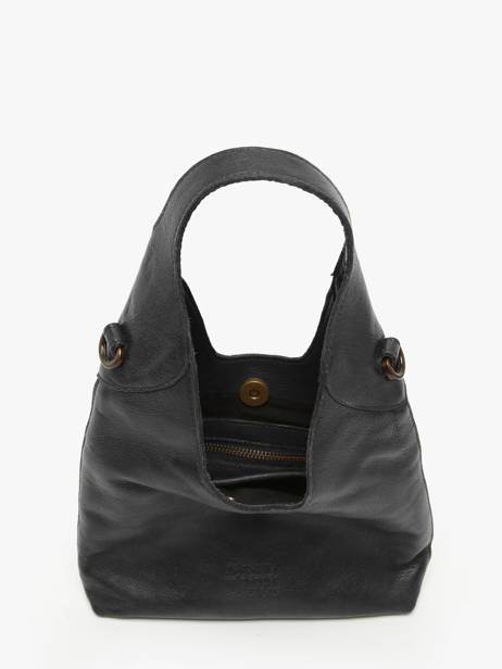 Cross Body Tas Cow Leder Basilic pepper Zwart cow BCOW2S ander zicht 3