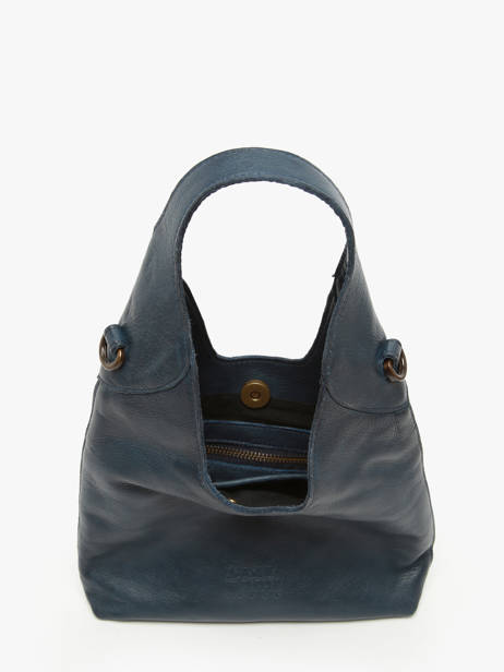 Cross Body Tas Cow Leder Basilic pepper Blauw cow BCOW2S ander zicht 3