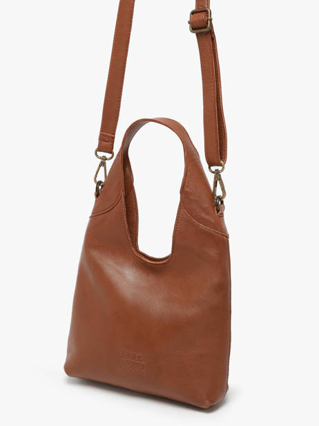 Cross Body Tas Cow Leder Basilic pepper Bruin cow BCOW2S ander zicht 2