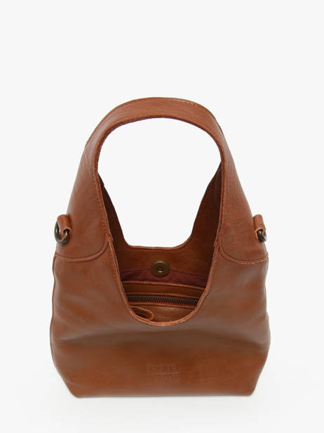 Cross Body Tas Cow Leder Basilic pepper Bruin cow BCOW2S ander zicht 3