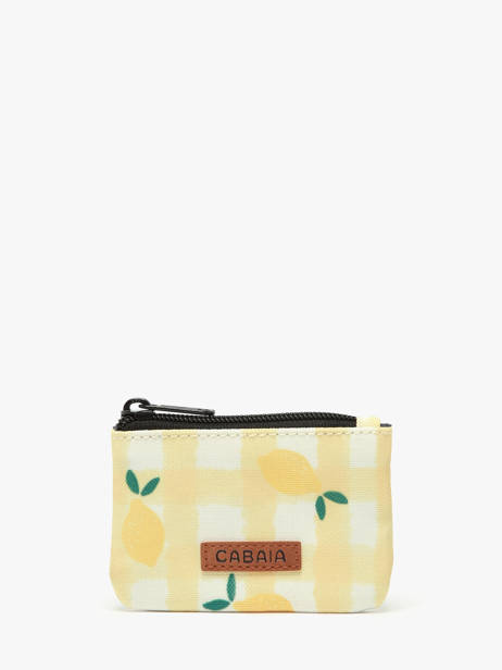Personaliseerbaar Mini Ritsvak Cabaia Geel pocket 82824