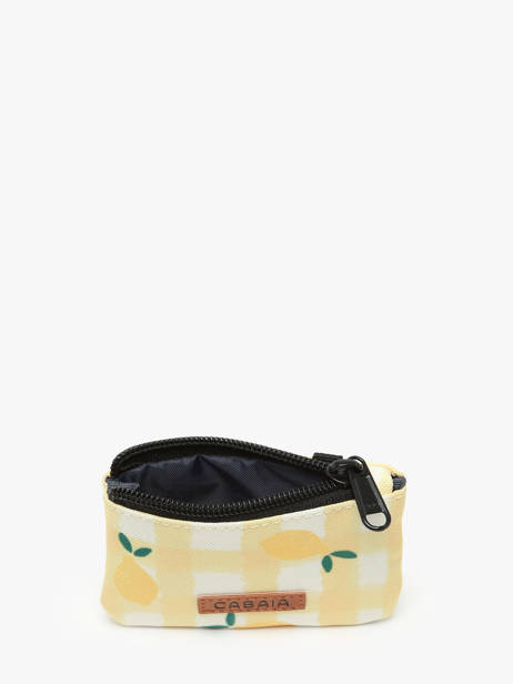 Personaliseerbaar Mini Ritsvak Cabaia Geel pocket 82824 ander zicht 1