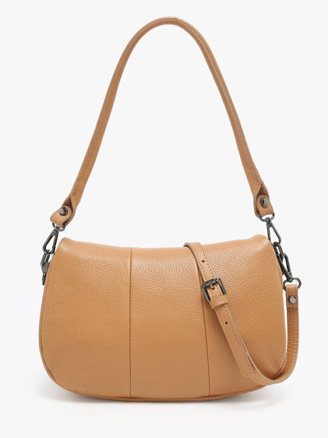 Cross Body Tas Caviar Leder Milano Bruin caviar CA24116 ander zicht 4