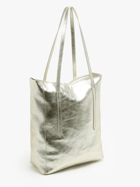 Schoudertas A4 Formaat Nine Leder Milano Goud nine NI24111 ander zicht 2