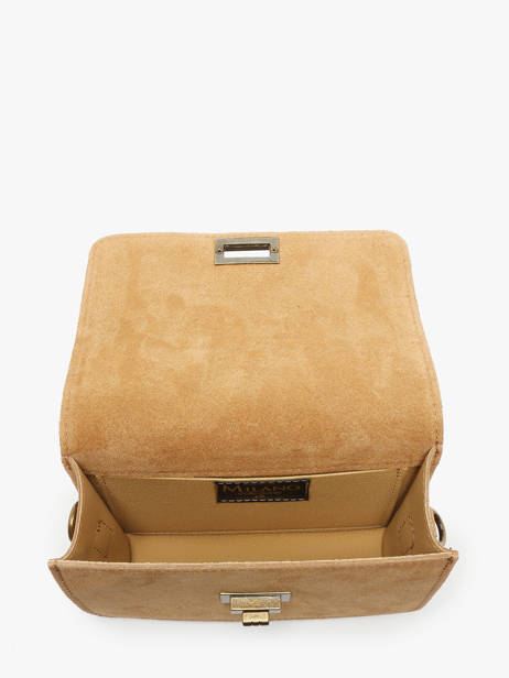 Cross Body Tas Velvet Leder Milano Bruin velvet VE24115 ander zicht 3