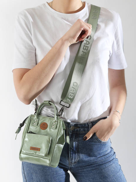 Cross Body Tas Nano Bag 1 Compartiment Cabaia Groen adventurer NANOBAG ander zicht 1
