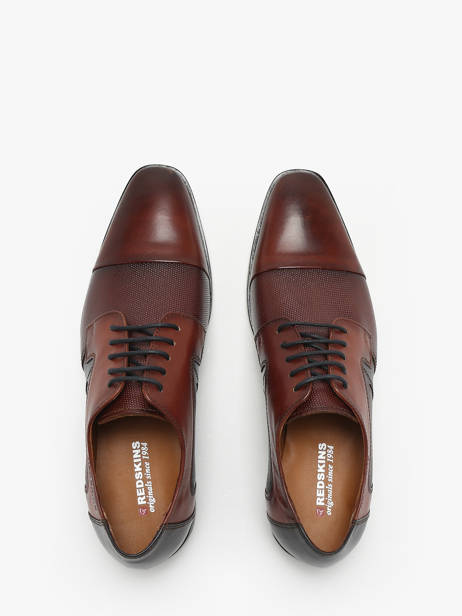 Richelieu Schoenen Beril 2 Uit Leder Redskins Bruin men BERIL2 ander zicht 3