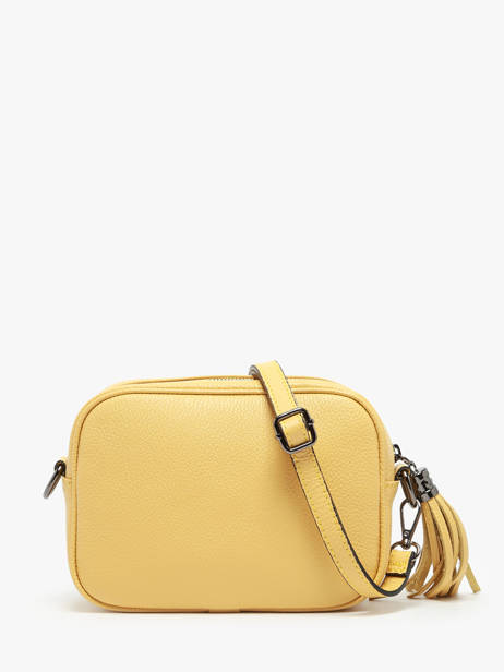 Cross Body Tas Caviar Leder Milano Geel caviar CA2006N ander zicht 5