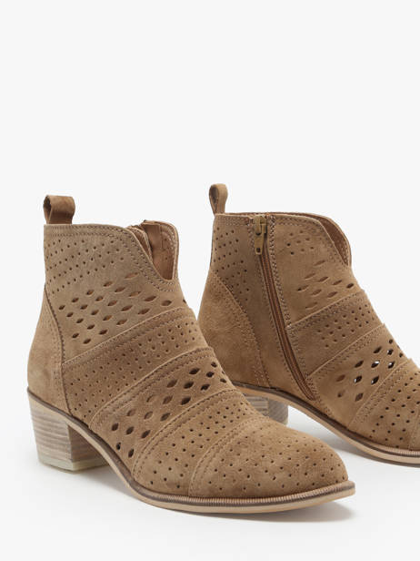 Enkellaarsjes Met Hak Nelly Uit Leder Alpe Bruin women 53911101 ander zicht 2