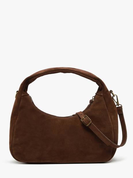 Handtassen Velvet Leder Milano Bruin velvet VE24114 ander zicht 4