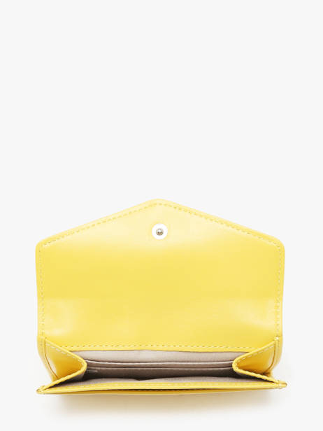 Portemonnee Leder Lancaster Geel paris pm 28 ander zicht 1