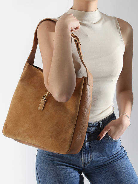 Schoudertas Velvet Caviar Leder Milano Bruin velvet caviar VC24118 ander zicht 1