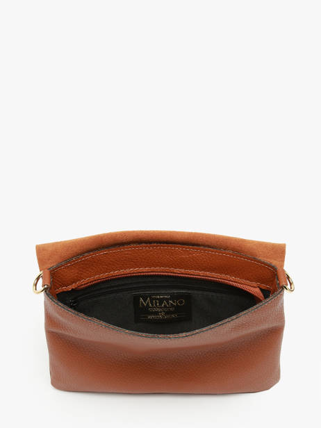 Cross Body Tas Velvet Caviar Leder Milano Bruin velvet caviar VC24114 ander zicht 3