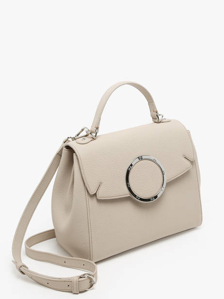 Handtas Ginkgo Leder Nathan baume Beige ginkgo 1 ander zicht 2