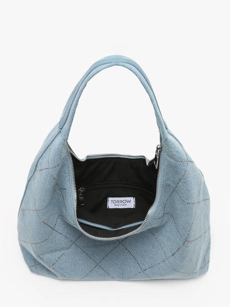 Schoudertas Paname Katoen Torrow Blauw paname TPAN03 ander zicht 3