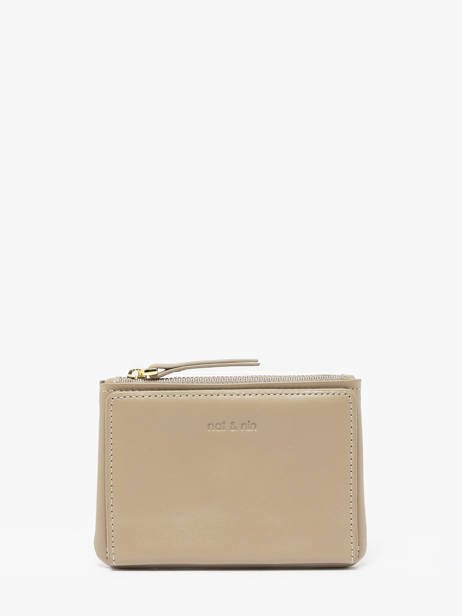 Portefeuille Leder Nat et nin Beige vintage SOLY