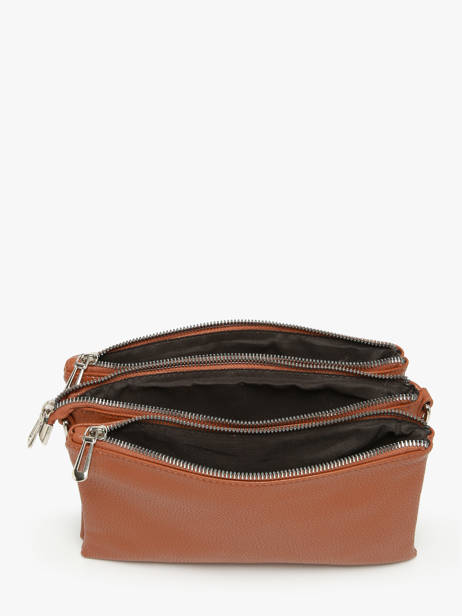 Cross Body Tas Grained Miniprix Bruin grained H6995 ander zicht 2