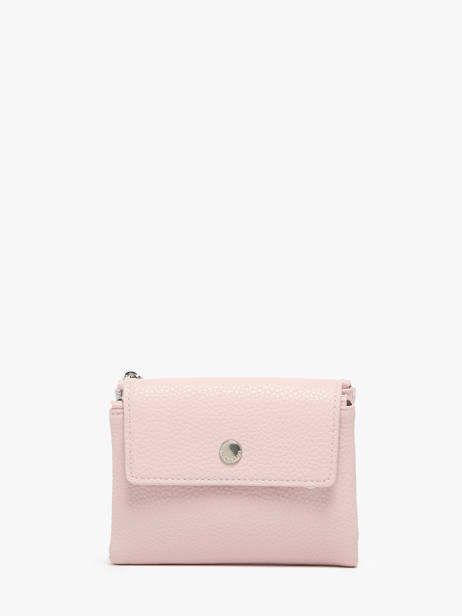 Portemonnee Met Kaarthouder Miniprix Roze grained F5019