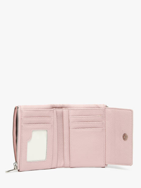 Portemonnee Met Kaarthouder Miniprix Roze grained F5019 ander zicht 1