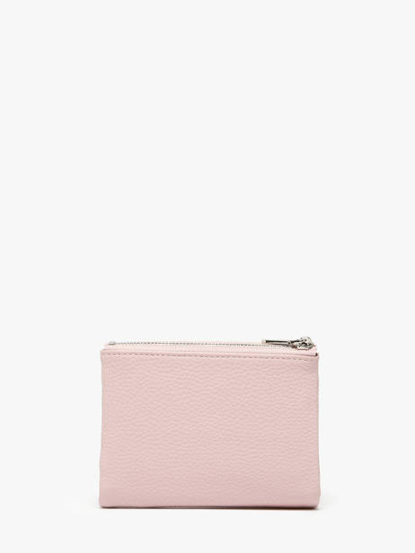 Portemonnee Met Kaarthouder Miniprix Roze grained F5019 ander zicht 2