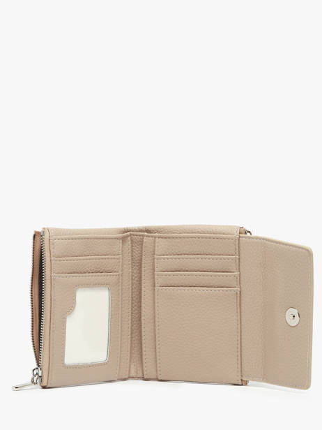 Portemonnee Met Kaarthouder Grained Miniprix Beige grained F5019 ander zicht 1
