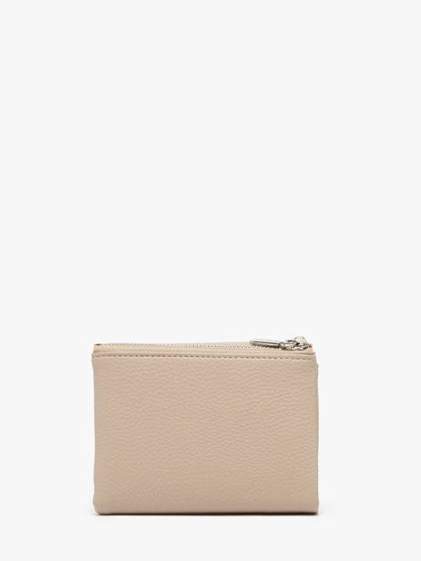 Portemonnee Met Kaarthouder Grained Miniprix Beige grained F5019 ander zicht 2