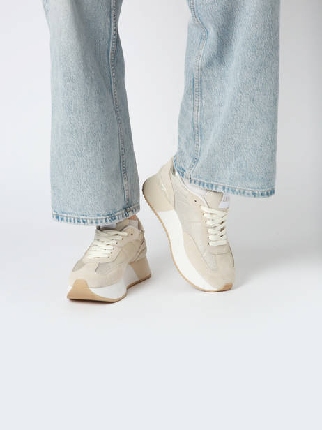 Sneakers Dreamy 02 Uit Leder Liu jo Beige women BA5035PX ander zicht 1