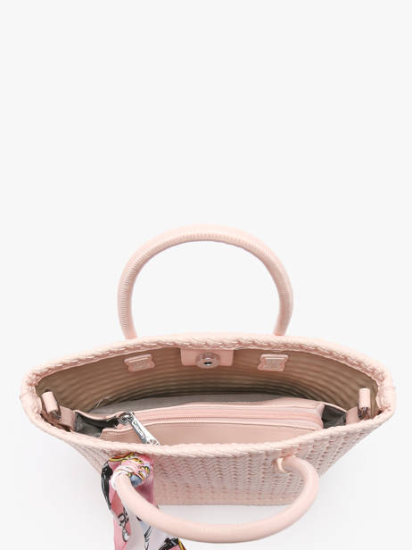 Handtas /cross Body Braided Miniprix Roze braided 1 ander zicht 2