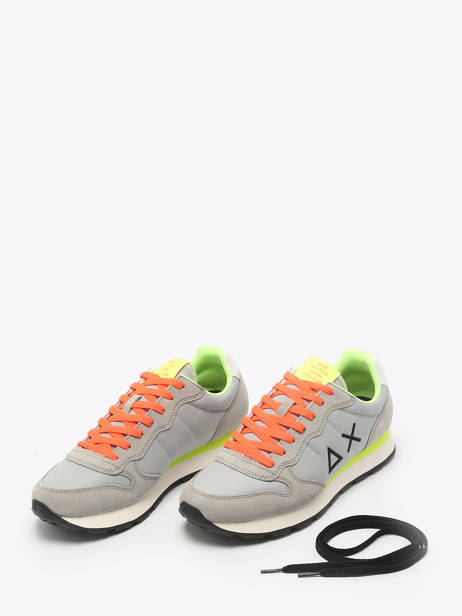 Sneakers Tom Fluo Sun68 Grijs men Z35102 ander zicht 2