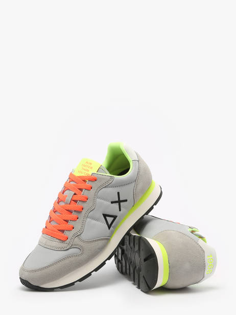 Sneakers Tom Fluo Sun68 Grijs men Z35102 ander zicht 3