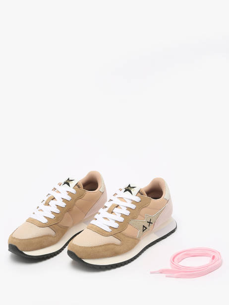 Sneakers Stargirl Glitter Sun68 Beige women Z35212 ander zicht 2