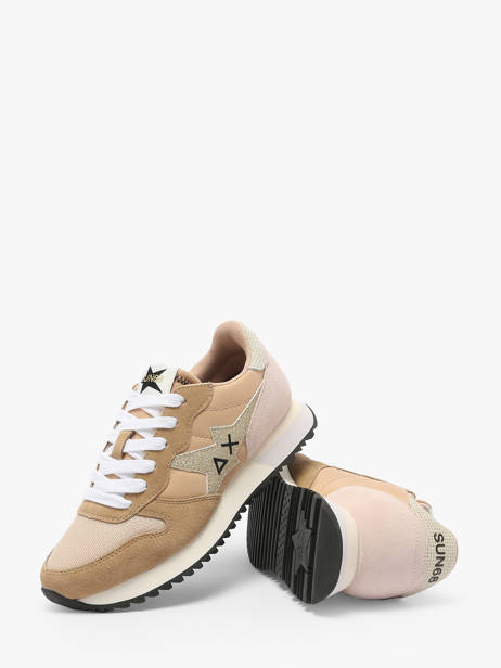 Sneakers Stargirl Glitter Sun68 Beige women Z35212 ander zicht 3
