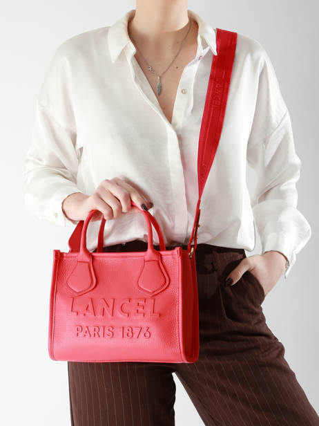 Cross Body Tas S Jour Leder Lancel Rood jour A12995 ander zicht 1